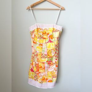 Lilly Pulitzer Happiest Hour Strapless Dress - Size 10